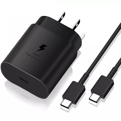 Samsung 25watt Fast Charger (Type C to C Cable)